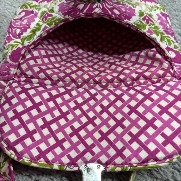 Vera Bradley Bag Julep Tulip Saddle Hipster Pink Crossbody Purse Travel Vacation - Picture 4 of 7